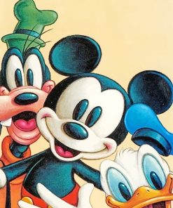 Mickey Mouse Goofy Paint By Numbers