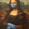 Monalisa Wearing Mask Paint By Numbers