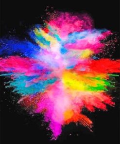 Rainbow Smoke Paint By Numbers