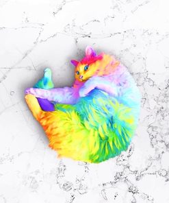 Rainbow Cat Paint By Numbers