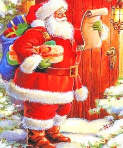 Santa Gifts Card Paint By Numbers