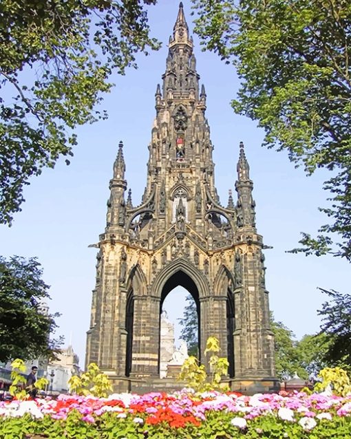 Scott Monument Paint By Numbers