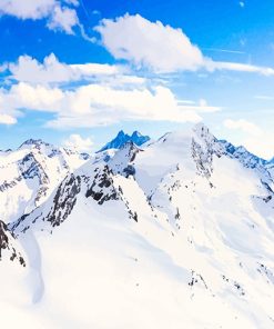 Snowy Mountains Paint By Numbers