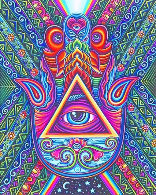 Third Eye Psychedelic Paint By Numbers