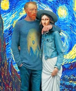 Van Gogh And Monalisa Paint By Numbers