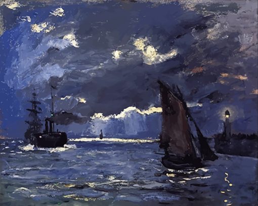 Shipping By Moonlight Paint By Numbers