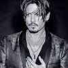 Monochrome Johnny Depp Paint By Numbers