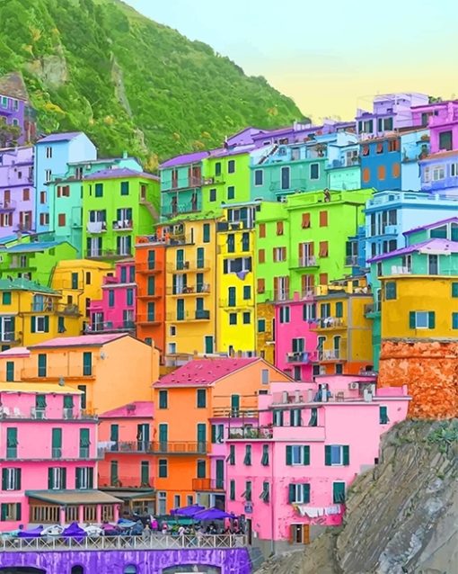 Cinque Terre Italy Paint By Numbers