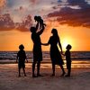 Happy Family Silhouette Paint By Numbers