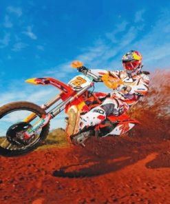 Dirt Bike Sport Paint By Numbers