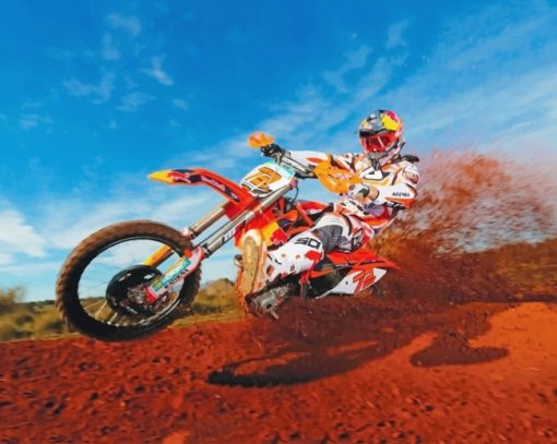 Dirt Bike Sport Paint By Numbers