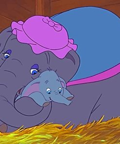 Dumbo And His Mommy Paint By Numbers