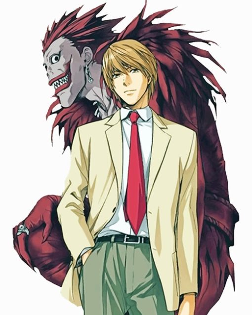 Light Yagami Ryuk Paint By Numbers