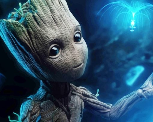 Lovely Baby Groot Paint By Numbers