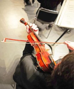 Man Playing Violin Paint By Numbers