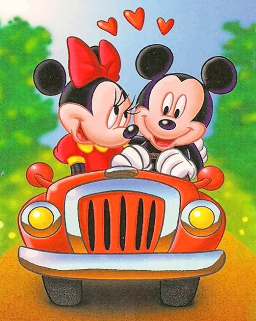 Mickey Mouse And Minnie Paint By Numbers