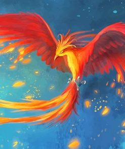 Phoenix Bird Mythology Paint By Numbers