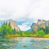 River Yosemite Valley Paint By Numbers