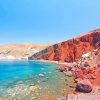 Santorini Red Beach Paint By Numbers