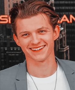 Tom Holland Portrait Paint By Numbers