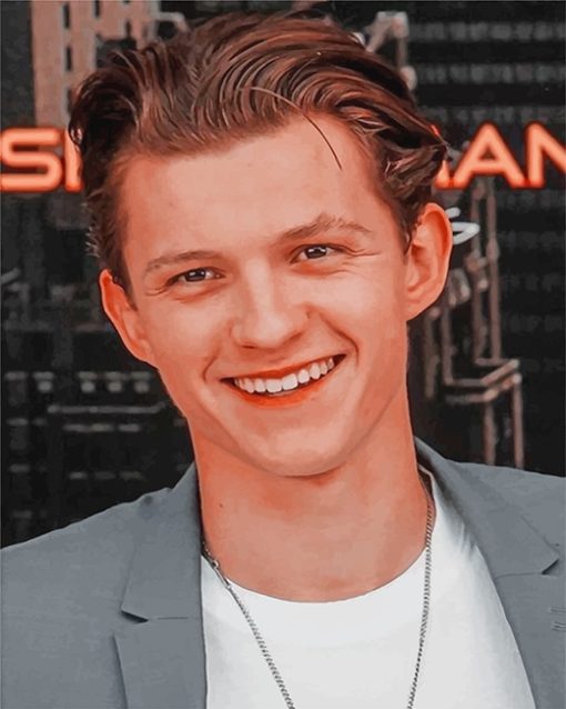 Tom Holland Portrait Paint By Numbers