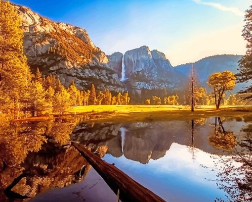 Yosemite Valley View Paint By Numbers