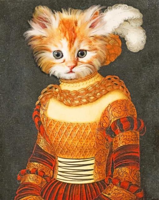 Historical Cat paint by numbers