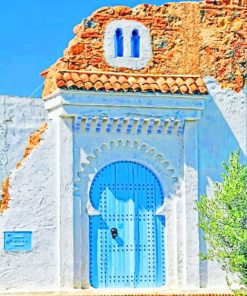 Moroccan Traditional Door paint by numbers