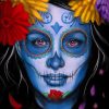 Female Sugar Skull Paint by numbers