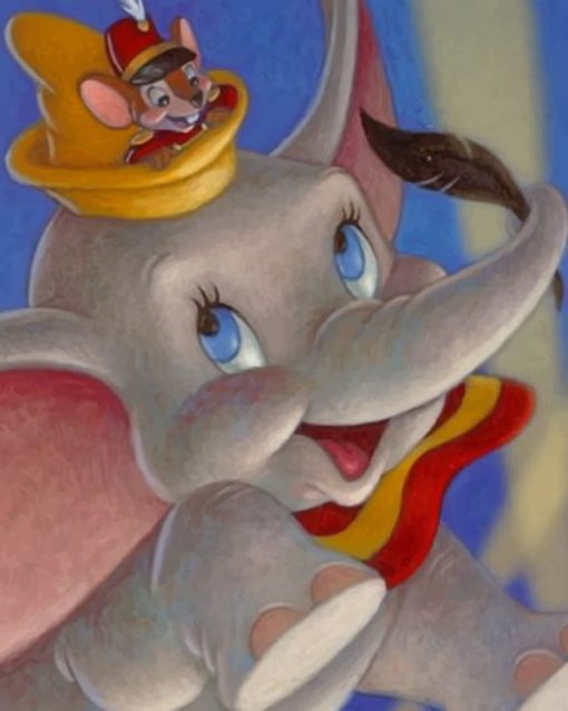 Happy Dumbo paint by numbers