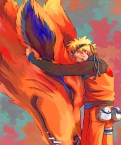 Kurama And Naruto paint by numbers