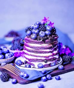 Purple Pancakes paint by numbers