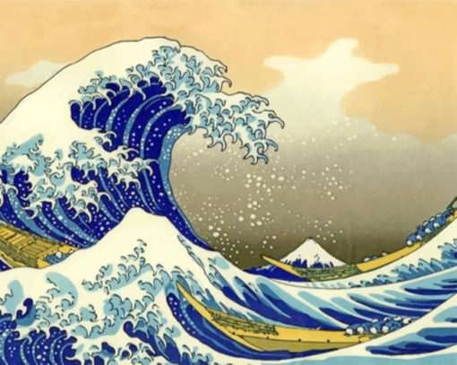 The Great Wave Off Kanagawa Paint by numbers