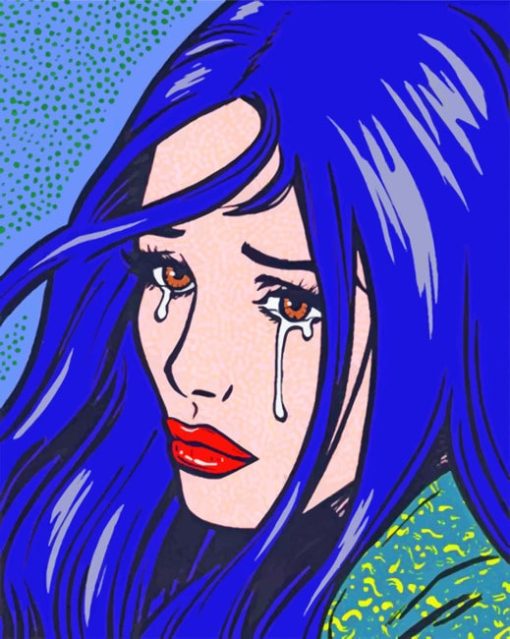 Girl Crying paint by numbers