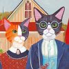 Cats Couple paint by numbers