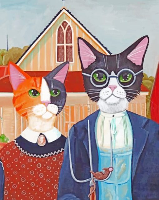 Cats Couple paint by numbers