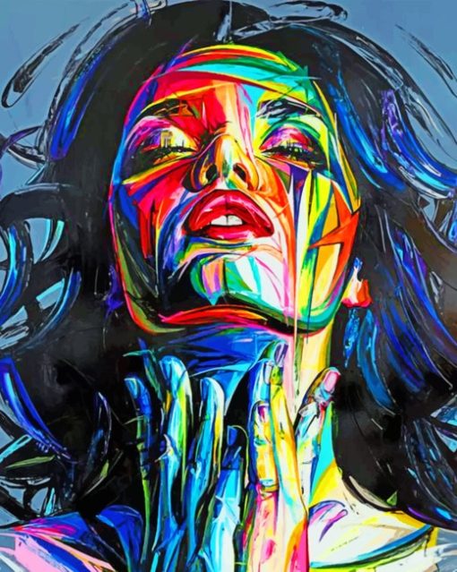 Colorful Woman Paint by numbers