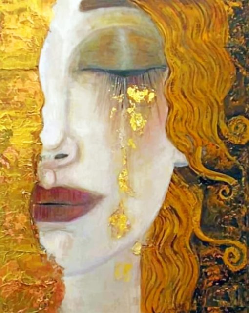 Crying Gold paint by numbers