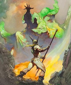 Frank Frazetta Art paint by numbers