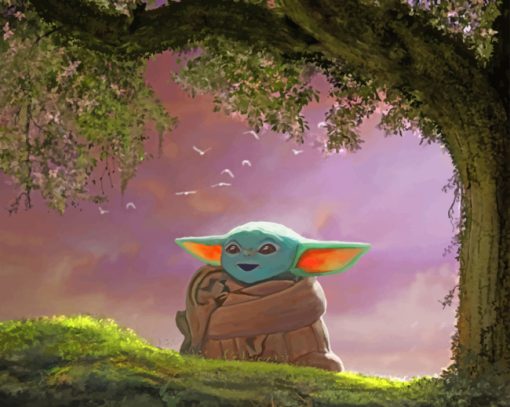 Baby Yoda paint by numbers