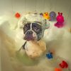 Dog In Bath paint by numbers