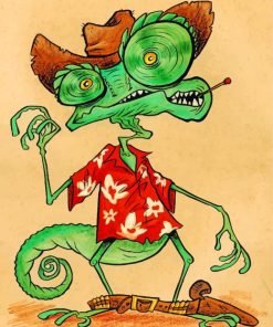 Rango Lizard Paint by numbers