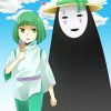 chihiro and haku no face paint by numbers