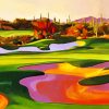 Desert Golf Course Paint by numbers