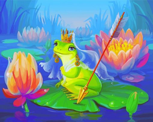 frog-queen-paint-by-number