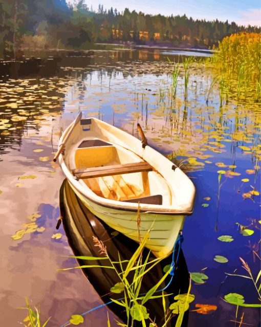 small-fishing-boat-on-a-lake-paint-by-numbers