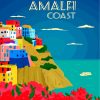 Amalfi Coast Italy Paint by numbers