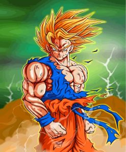 Goku Dragon Ball Paint by numbers