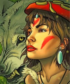 Princess-Mononoke-paint-by-numbers