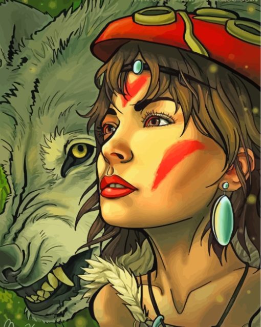 Princess-Mononoke-paint-by-numbers